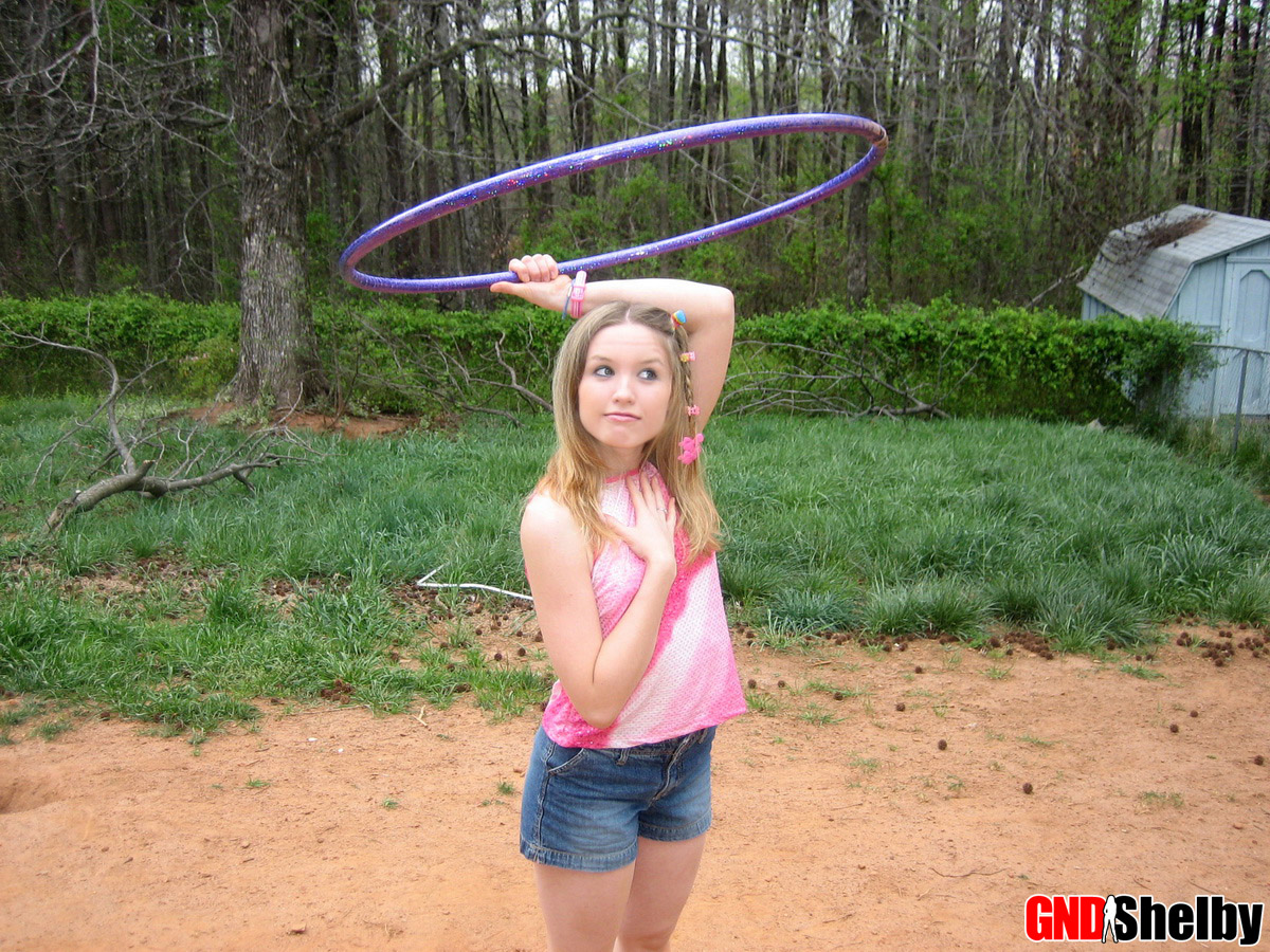 Petite teen Shelby plays around with a hoola hoop porn photo #426297628 | GND Shelby Pics, Shorts, mobile porn