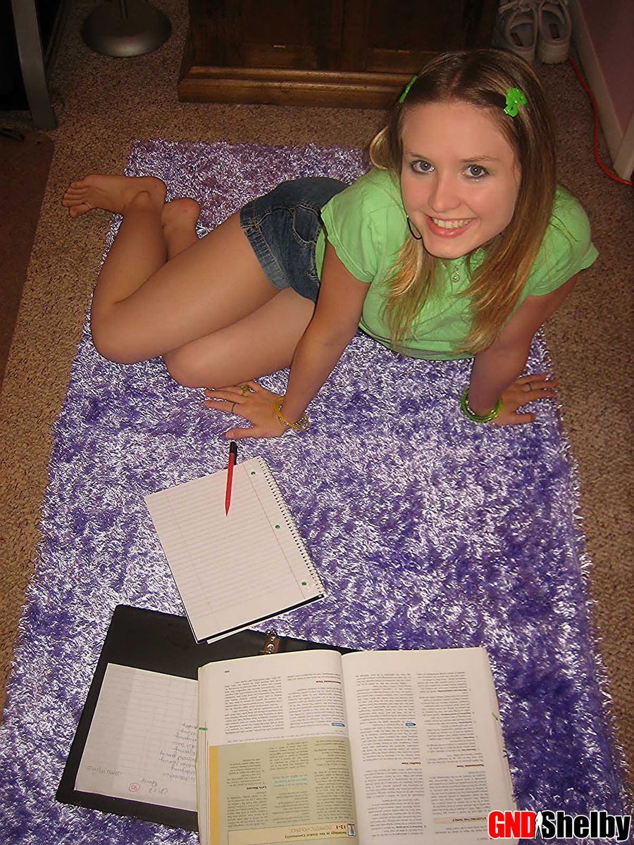 Horny teen Shelby gets bored doing her homework and strips naked so she can ポルノ写真 #429121565 | GND Shelby Pics, Amateur, モバイルポルノ