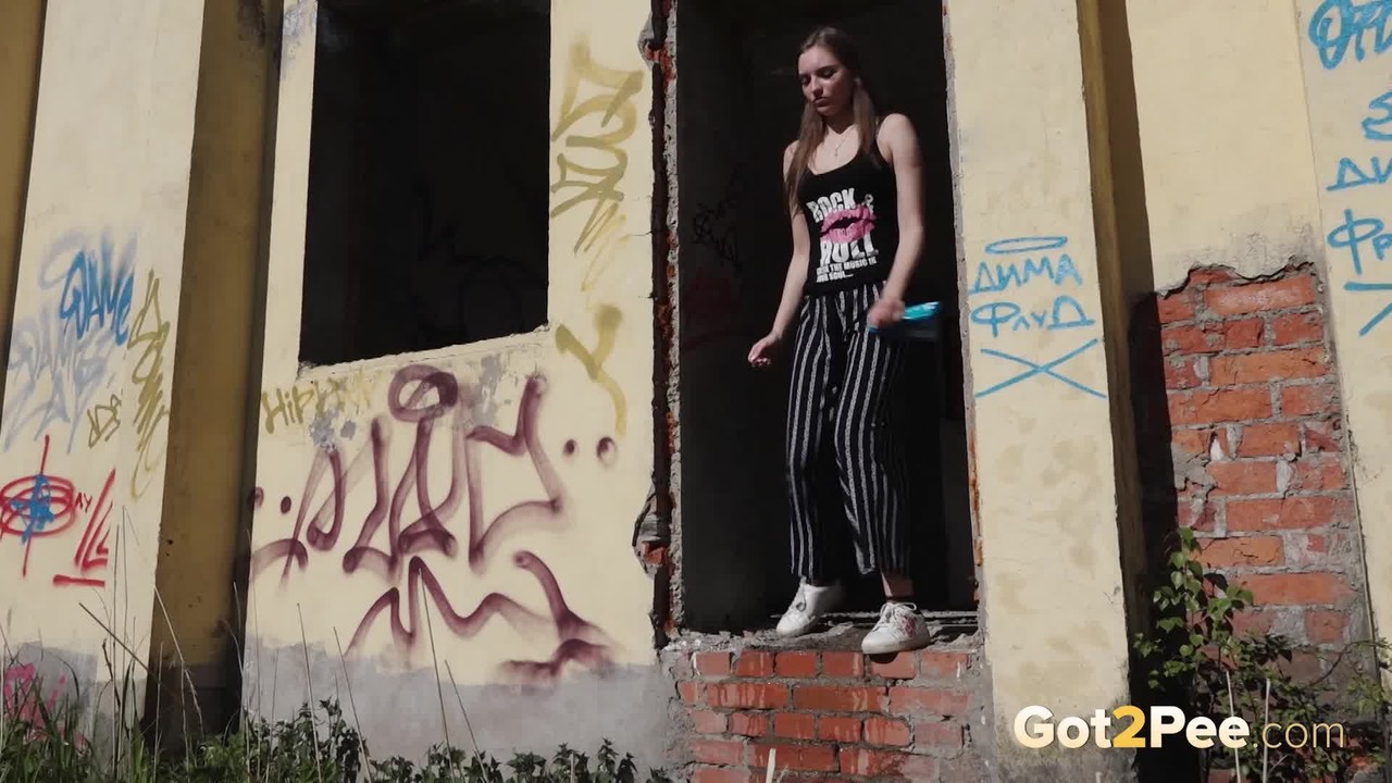 Sexy babe squats in abandoned building to piss porn photo #427212660 | Got 2 Pee Pics, Viktoria, Pissing, mobile porn