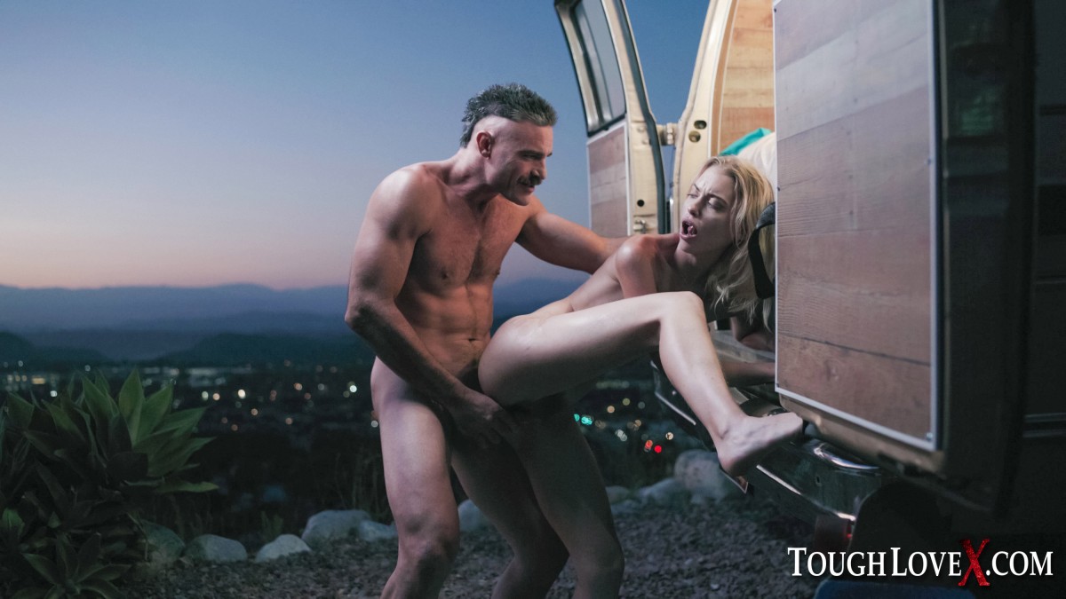 Skinny blonde shows her cum filled mouth after sex outside a camper at night zdjęcie porno #423241161 | Tough Love X Pics, Chloe Cherry, Cum In Mouth, mobilne porno