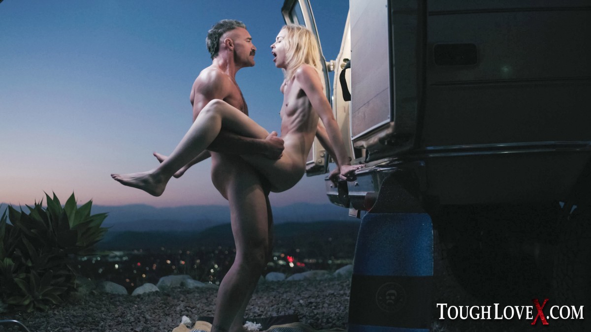 Skinny blonde shows her cum filled mouth after sex outside a camper at night zdjęcie porno #423241183 | Tough Love X Pics, Chloe Cherry, Cum In Mouth, mobilne porno