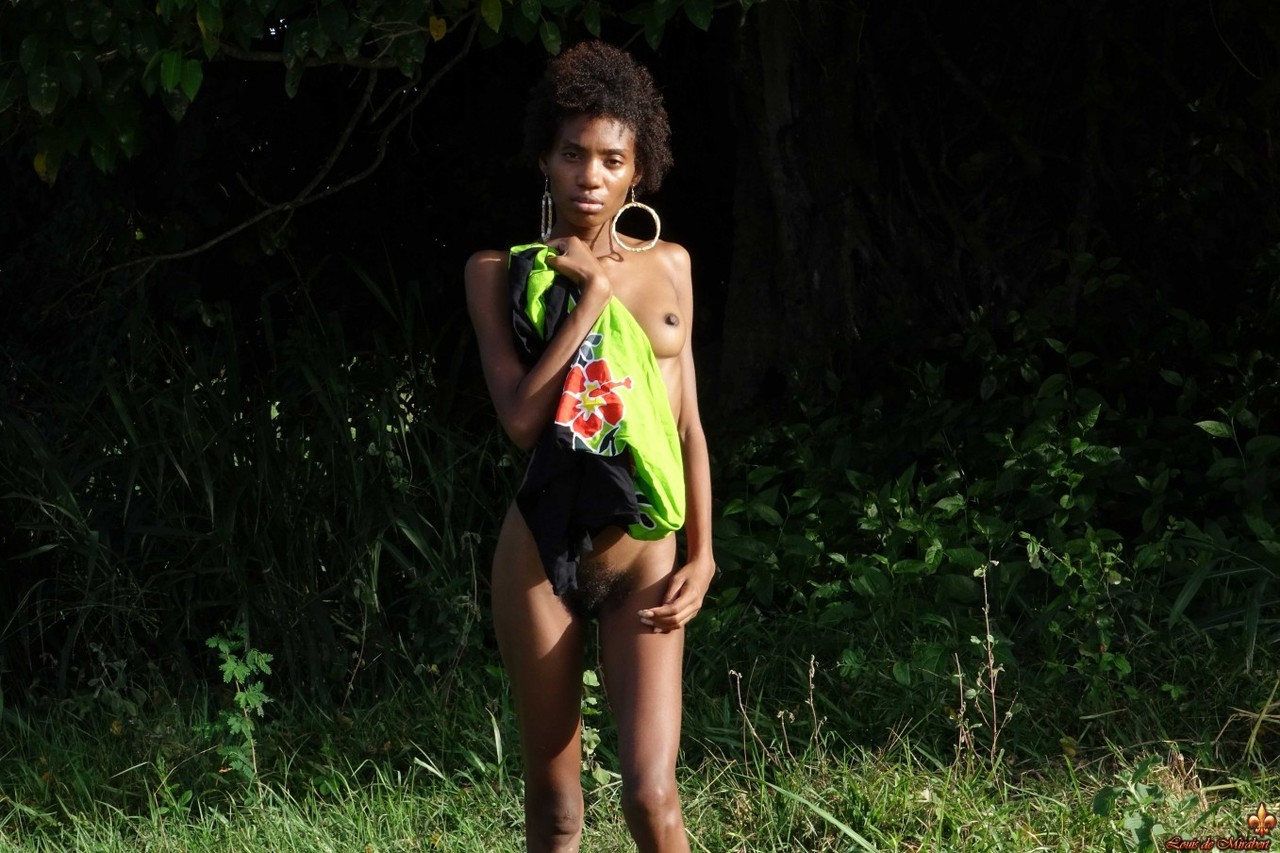 In front of an old cane mill invaded by a huge tree, the pretty black girl zdjęcie porno #427259795 | Louis De Mirabert Pics, Jess, Ebony, mobilne porno