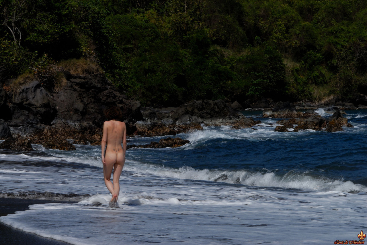 Louis De Mirabert Thin Liana on a Caribbean beach ポルノ写真 #427185780