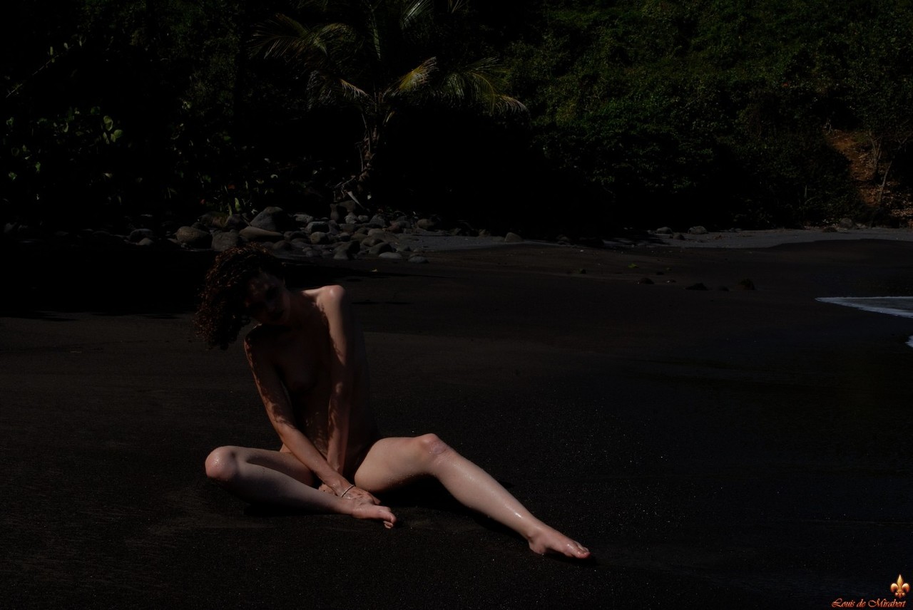 Louis De Mirabert Thin Liana on a Caribbean beach порно фото #427185938