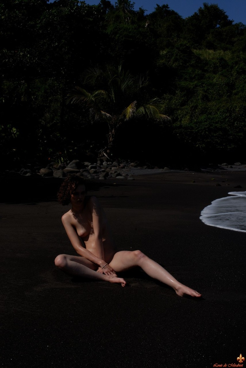 Louis De Mirabert Thin Liana on a Caribbean beach porn photo #427185940