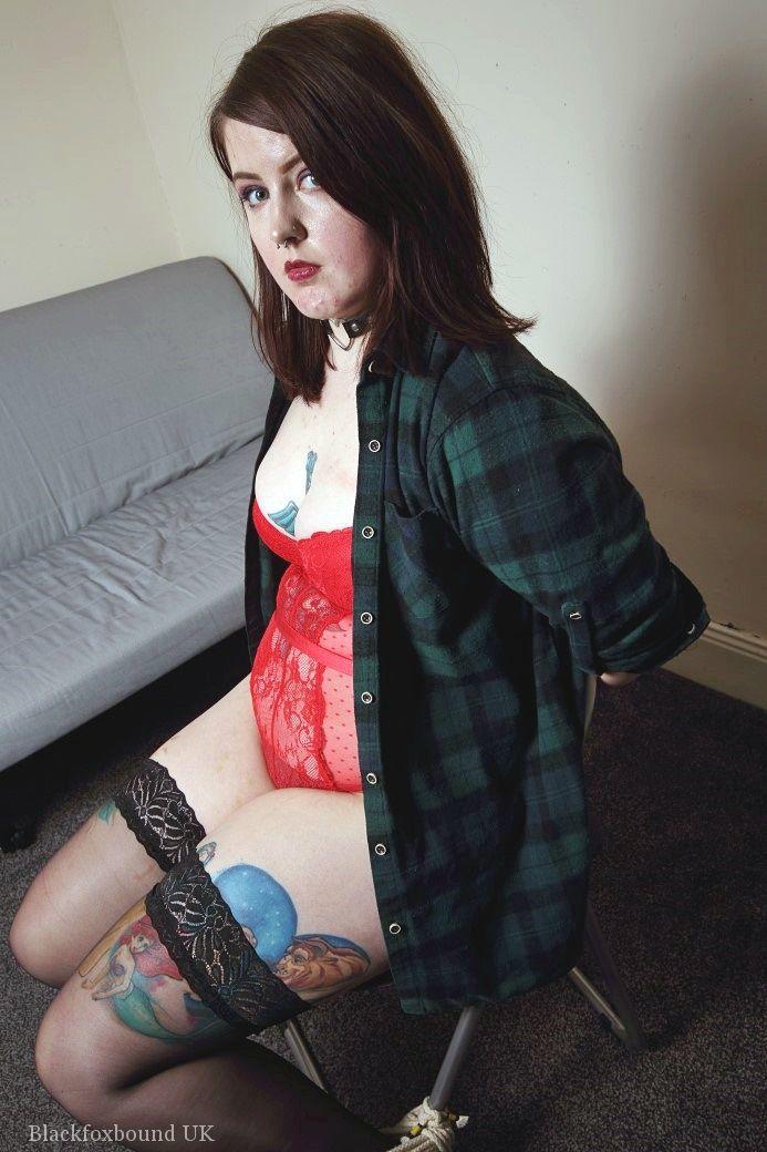 Chubby girl Luna La Roux is gagged while tied up in lingerie and stockings zdjęcie porno #428649411 | Black Fox Bound Pics, Luna La Roux, Bondage, mobilne porno