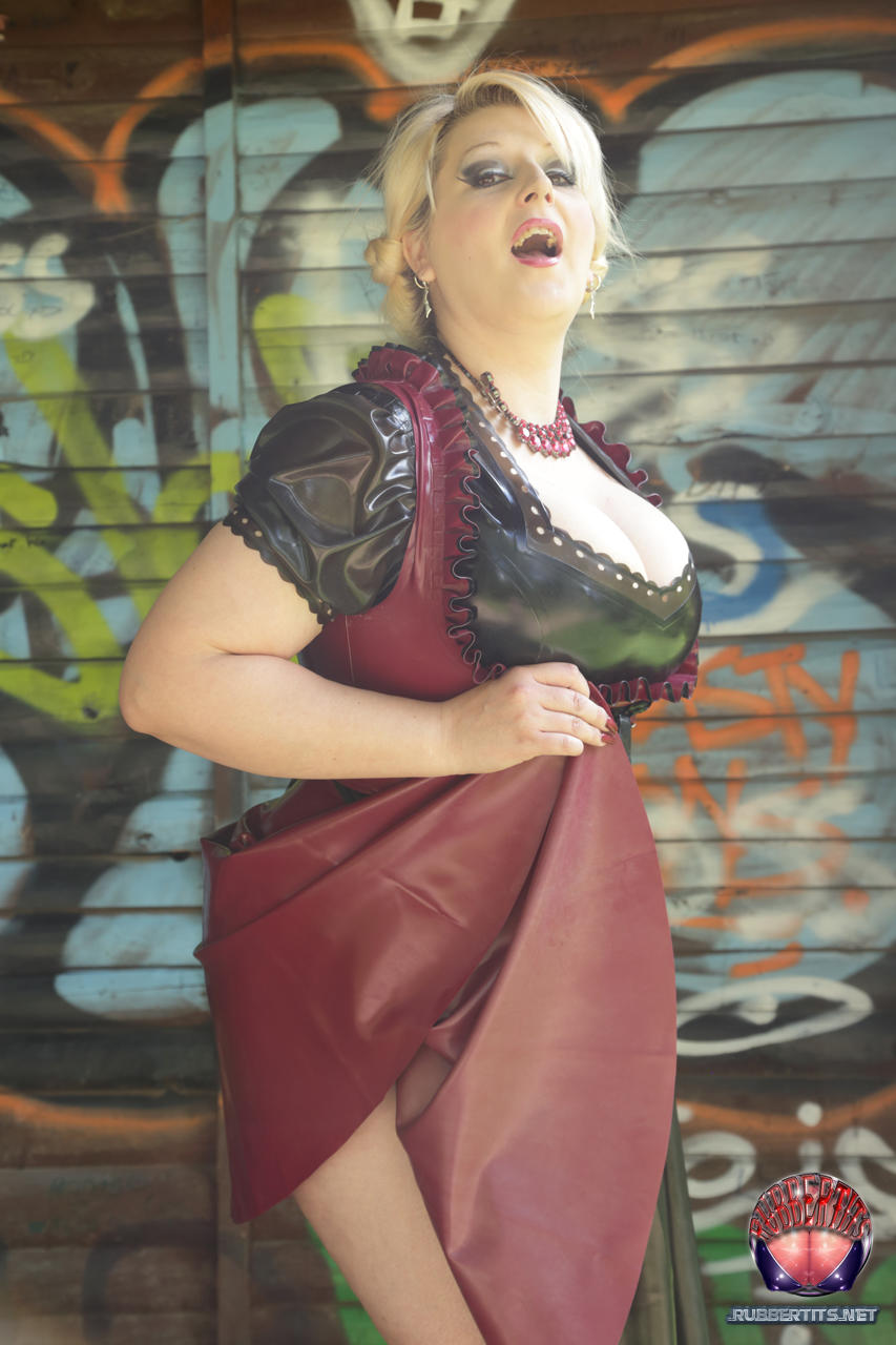 Blonde fatty Darkwing Zero exposes her upskirt panties in a latex dress порно фото #426048812 | Rubber Tits Pics, Darkwing Zero, Latex, мобильное порно
