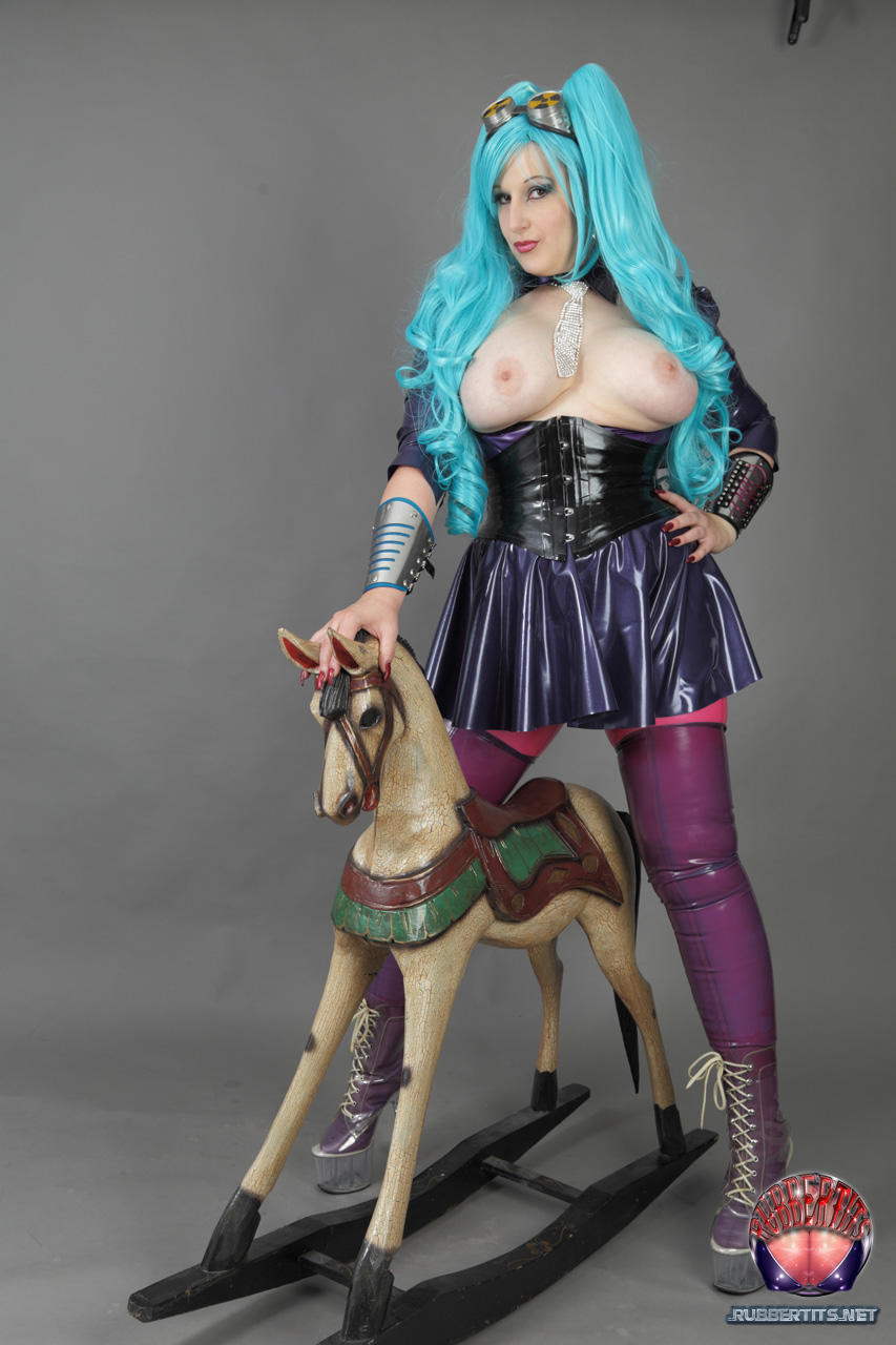 Cosplay enthusiast Darkwing Zero bares her big tits on top of a rocking horse porno fotoğrafı #423197316 | Rubber Tits Pics, Darkwing Zero, Cosplay, mobil porno