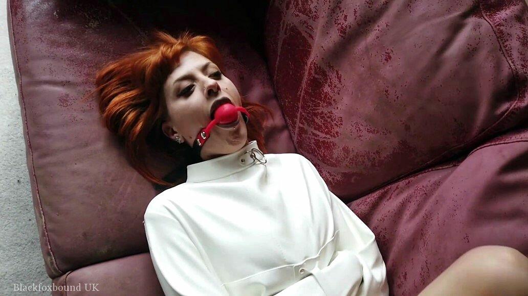 Natural redhead sports a ball gag while restrained with a straitjacket 포르노 사진 #425674751 | Black Fox Bound Pics, Bondage, 모바일 포르노