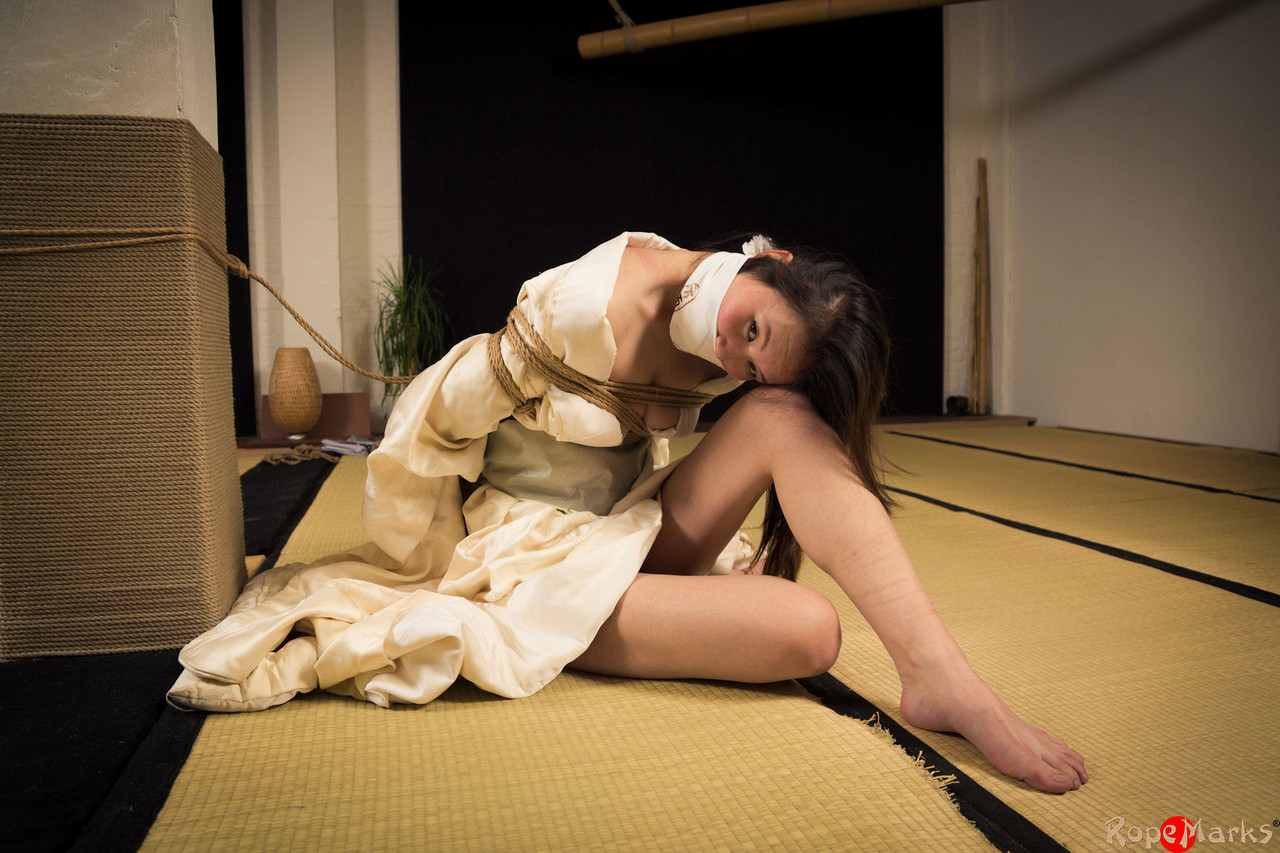 Japanese female Flawless Meow is gagged during a Shibari session 포르노 사진 #426964631