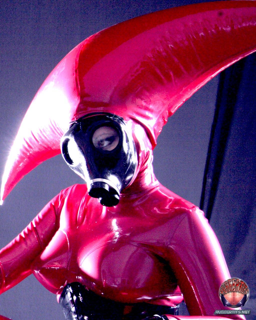 Lesbians Darkwing Zero & Lady Cassandra wear latex costumes during SFW play porn photo #422975545