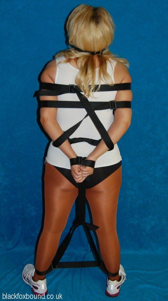 Thick blonde Adrienna sucks a cock while restrained with her boobs loose photo porno #426687761 | Black Fox Fetish Pics, Adrienna, Yoga Pants, porno mobile