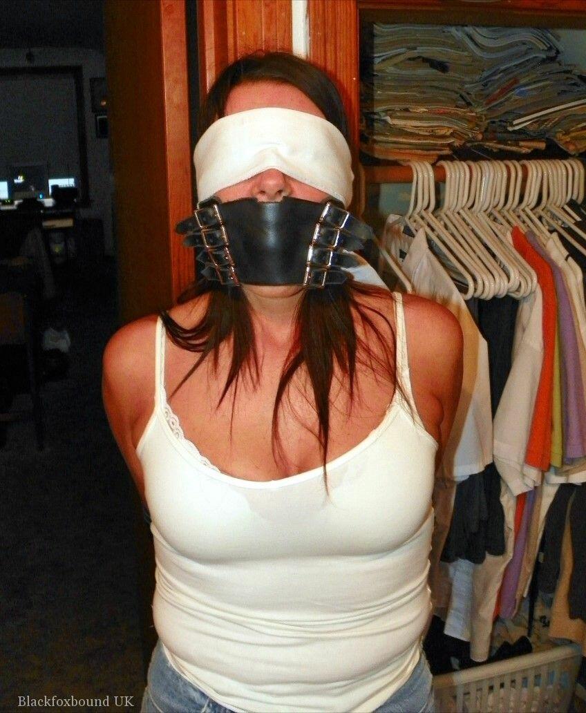 Brunette chick is blindfolded and gagged while her arms & legs are restrained porno fotoğrafı #422610576 | Black Fox Fetish Pics, Bondage, mobil porno