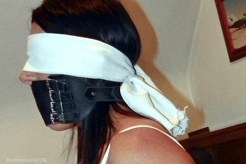 Brunette chick is blindfolded and gagged while her arms & legs are restrained Porno-Foto #422610577 | Black Fox Fetish Pics, Bondage, Mobiler Porno