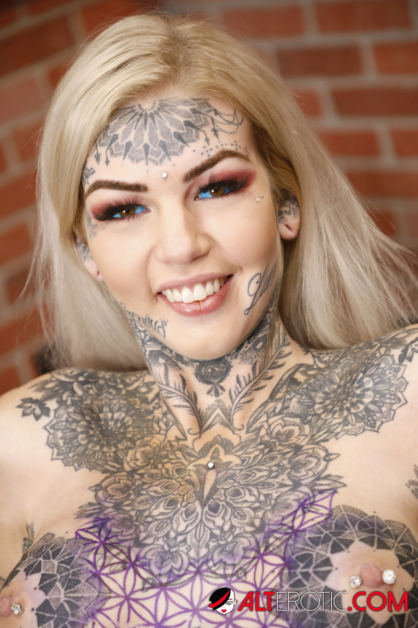 Blonde girl Amber Luke toys her twat after getting a new tattoo in a studio porn photo #424710624 | Alt Erotic Pics, Amber Luke, Tattoo, mobile porn