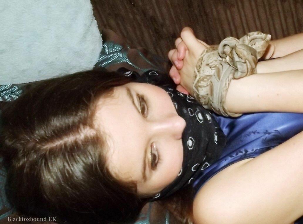 Clothed girl Tamara is tied up at her wrists and ankles while on a couch порно фото #428360455 | Black Fox Bound Pics, Tamara, Clothed, мобильное порно