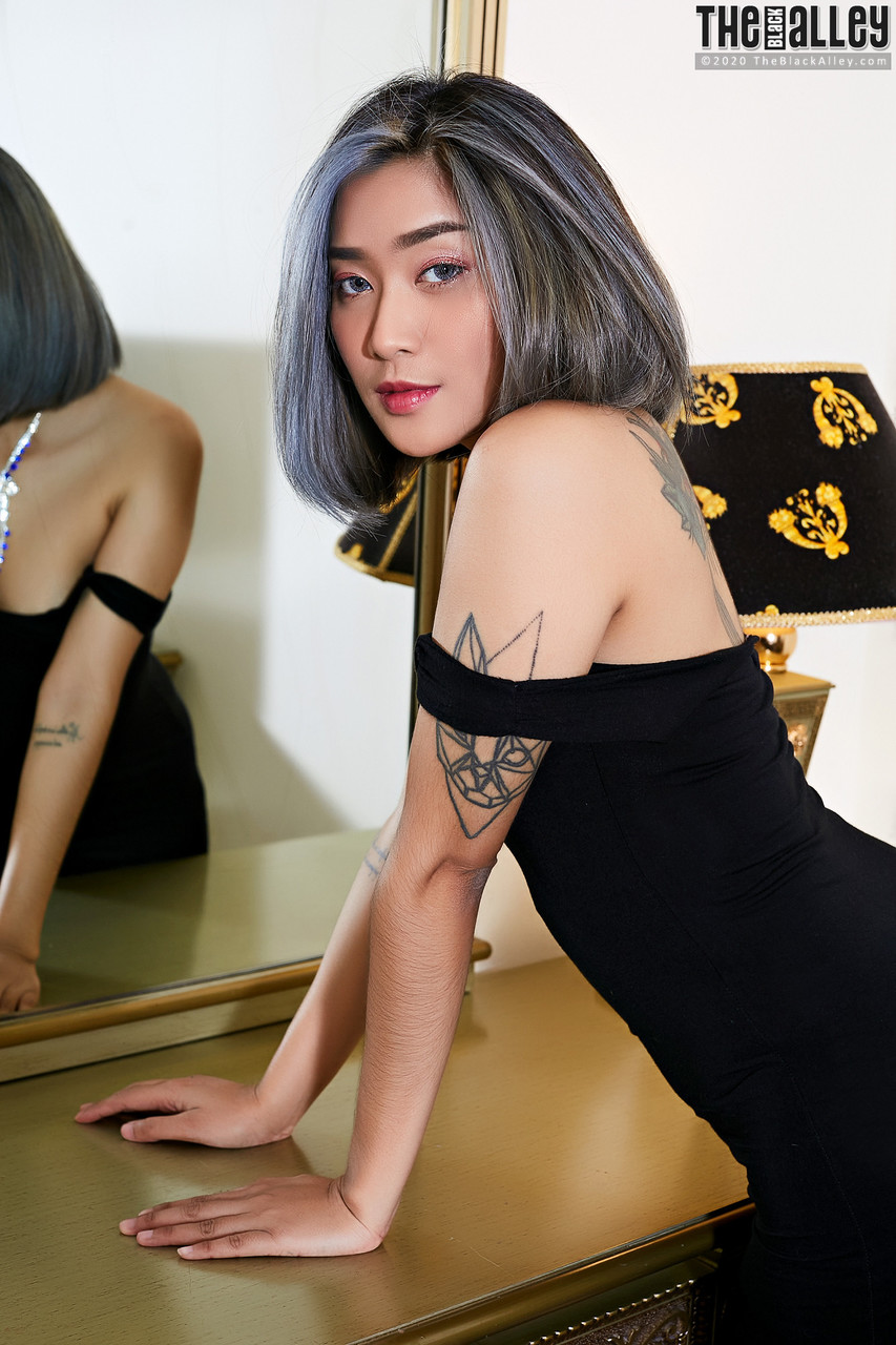 Tattooed Asian babe looses her tiny tits and pussy from a little black dress порно фото #425569209 | The Black Alley Pics, Apple, Asian, мобильное порно