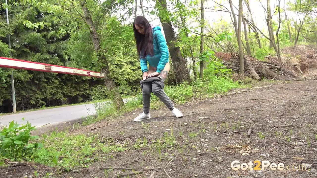 Short taken girl squats to be on a path in the woods while wearing a coat porn photo #428632615 | Got 2 Pee Pics, Mistica, Pissing, mobile porn