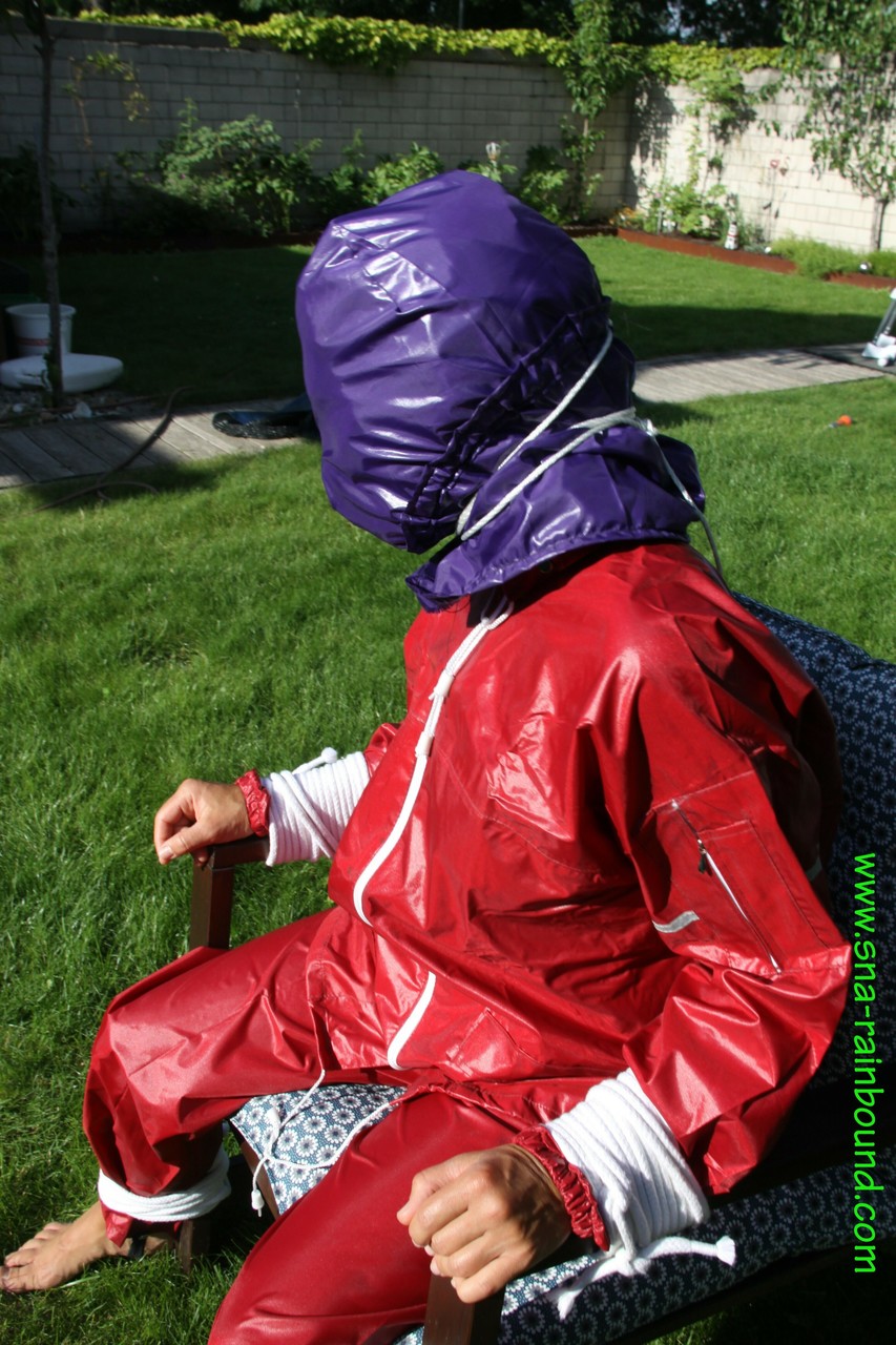 Amateur chick is subjected to breath play while affixed to a chair in a yard foto porno #424873835 | Sna Rain Bound Pics, Sandra, Latex, porno mobile