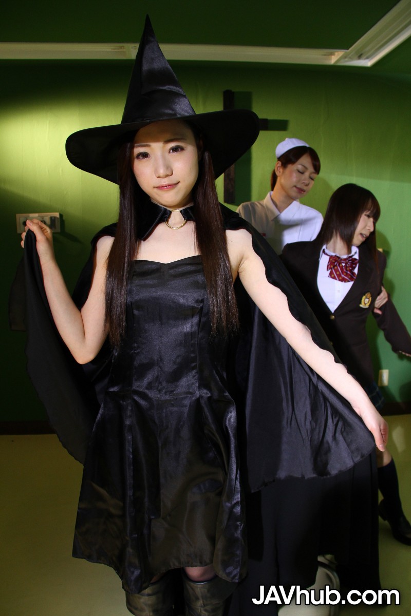 Japanese chicks practice the dark arts while wearing cosplay outfits porn photo #423115260