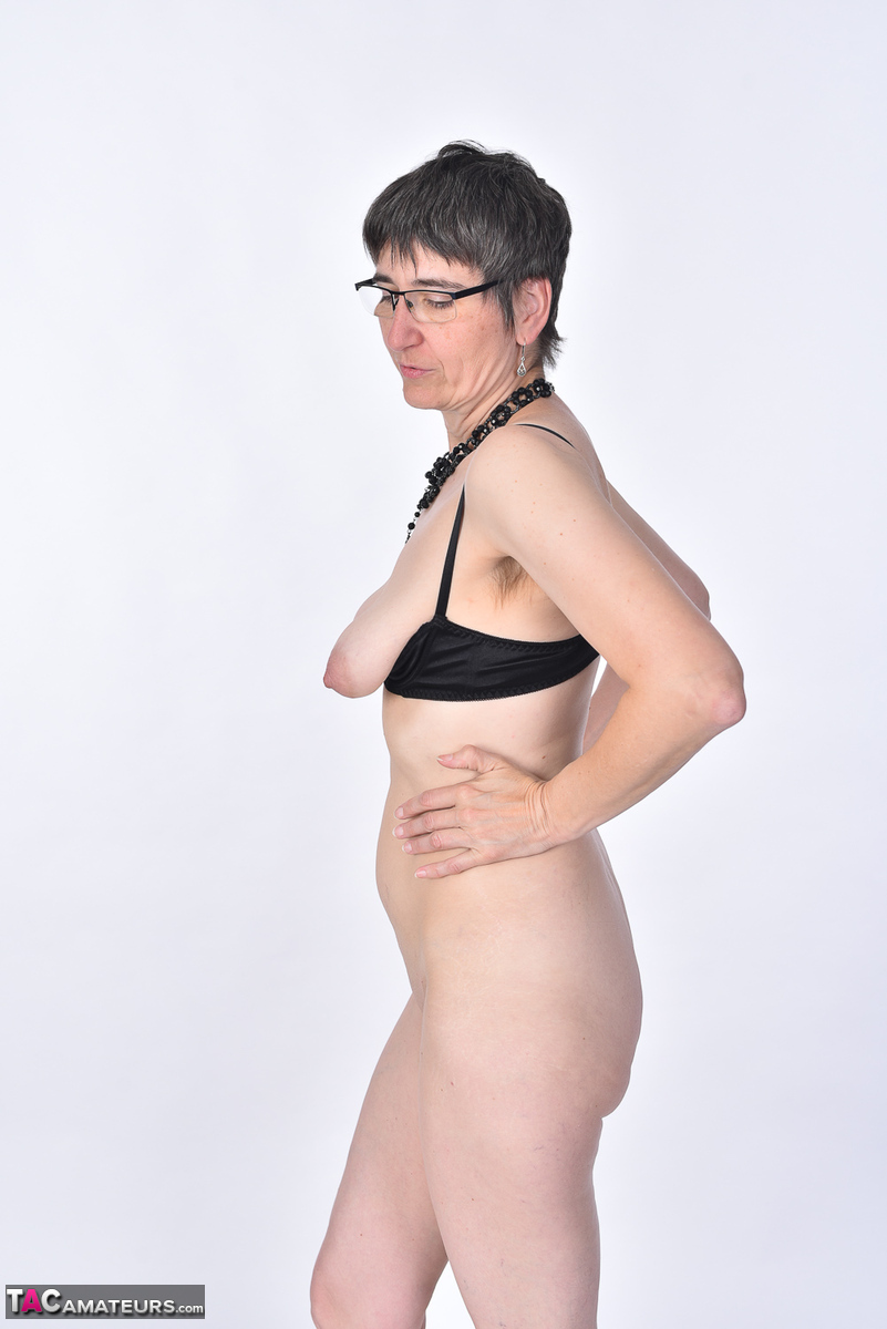 Amateur brunette Hot MILF removes a bra and thong set to get naked in glasses порно фото #425938752 | TAC Amateurs Pics, Hot Milf, Saggy Tits, мобильное порно