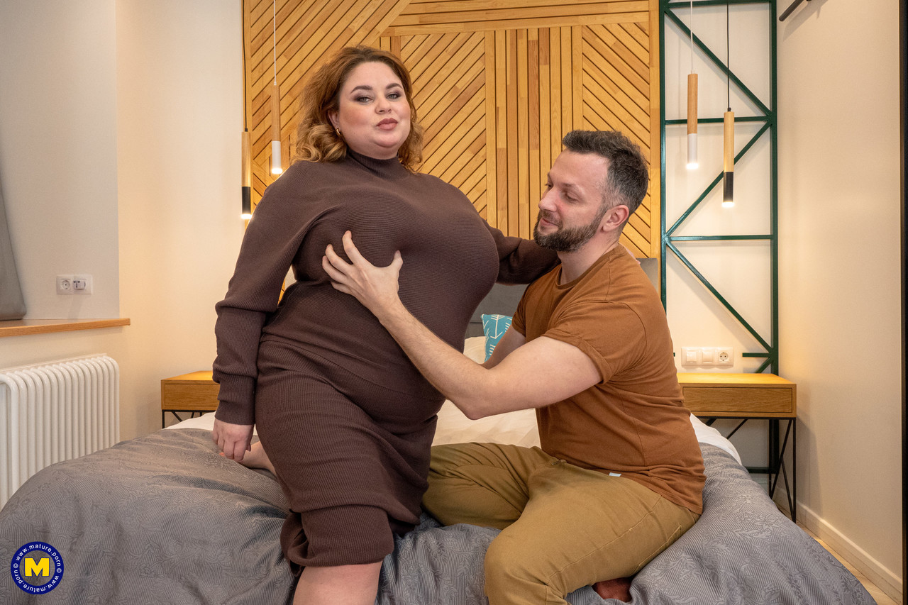 Mature Fatty Is Freed From Her Dress Before Fucking On A Bed