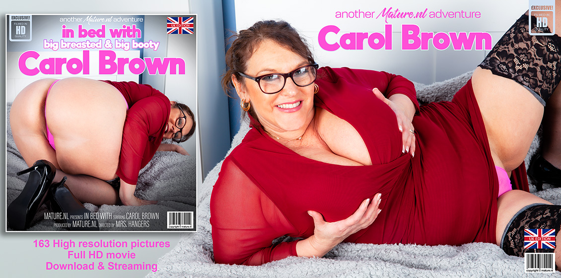 Overweight woman Carol Brown unveils her huge boobs and big butt on a bed porn photo #424134008 | Mature NL Pics, Carol Brown, BBW, mobile porn