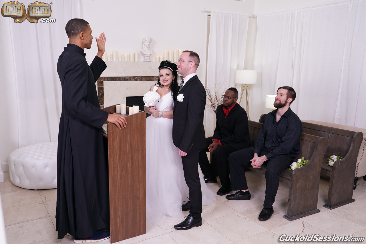 Cuckold Sessions Interracial Wedding porn photo #424217568