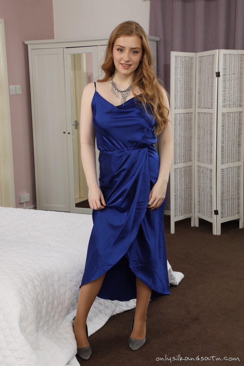 Jen Loveheart from OnlySilkAndSatin in an evening gown with high heels and zdjęcie porno #424644343 | Only Silk and Satin Pics, Jen Loveheart, Redhead, mobilne porno