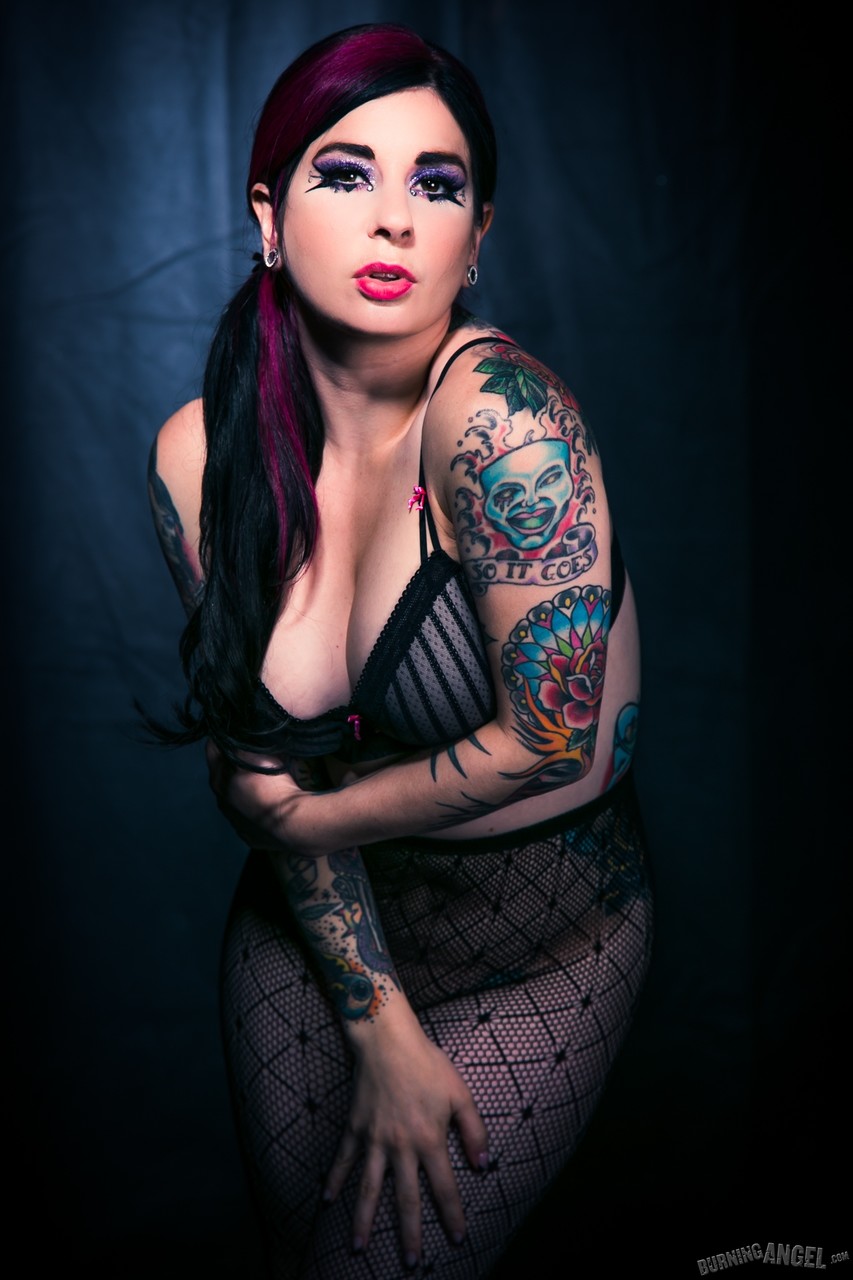 Tattooed chick Joanna Angel uncups her firm tits in sexy pantyhose порно фото #426691752 | Burning Angel Pics, Joanna Angel, Fetish, мобильное порно