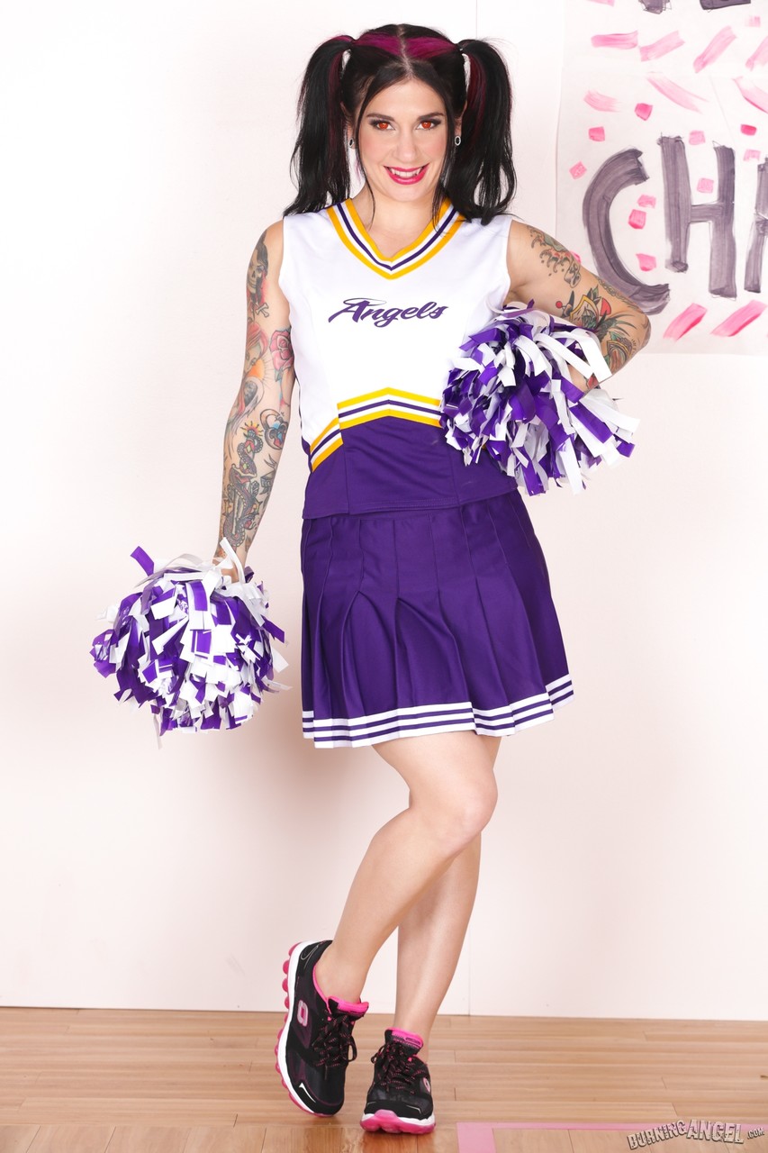 Tattooed cheerleader Joanna Angel yanks on her pigtails after getting naked foto porno #422770349 | Burning Angel Pics, Joanna Angel, Cheerleader, porno ponsel