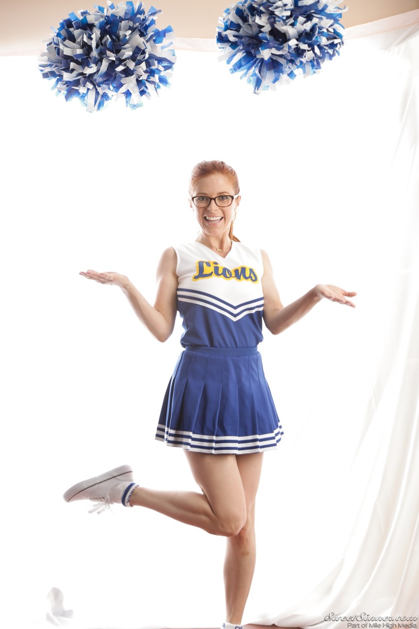 Cute Redhead Cheerleader Penny Pax In Glasses Baring Big Tits Firm Ass