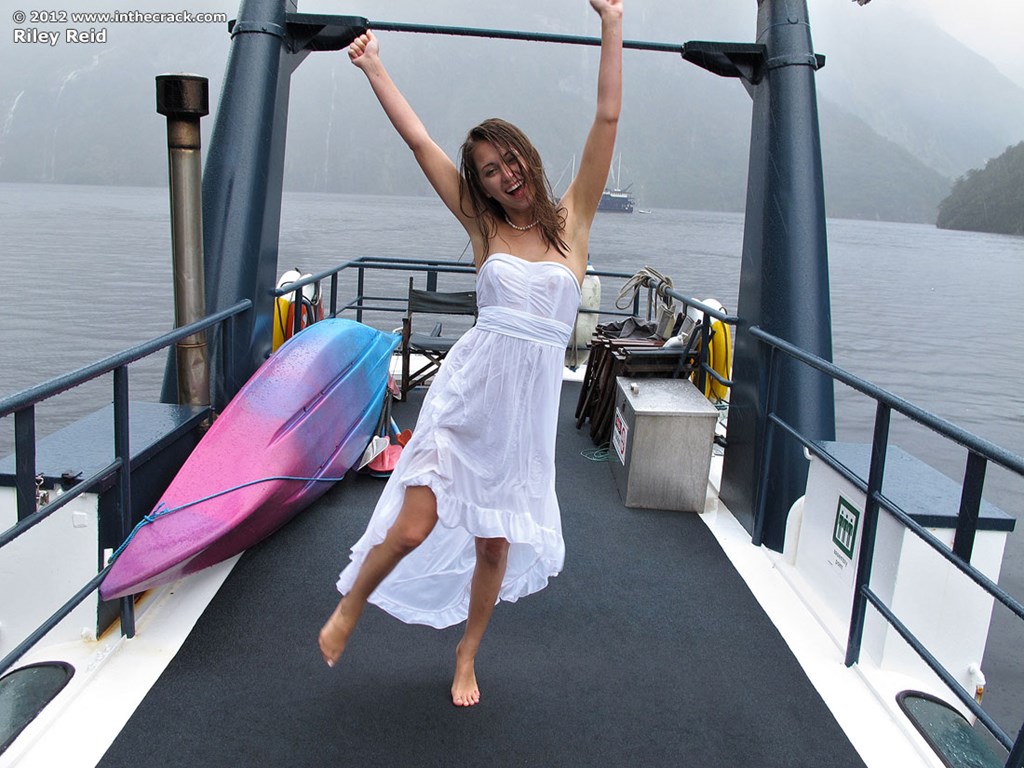 Small titted gold digger Riley Reid stripping and masturbating on the yacht foto porno #425703079 | In The Crack Pics, Riley Reid, Outdoor, porno mobile