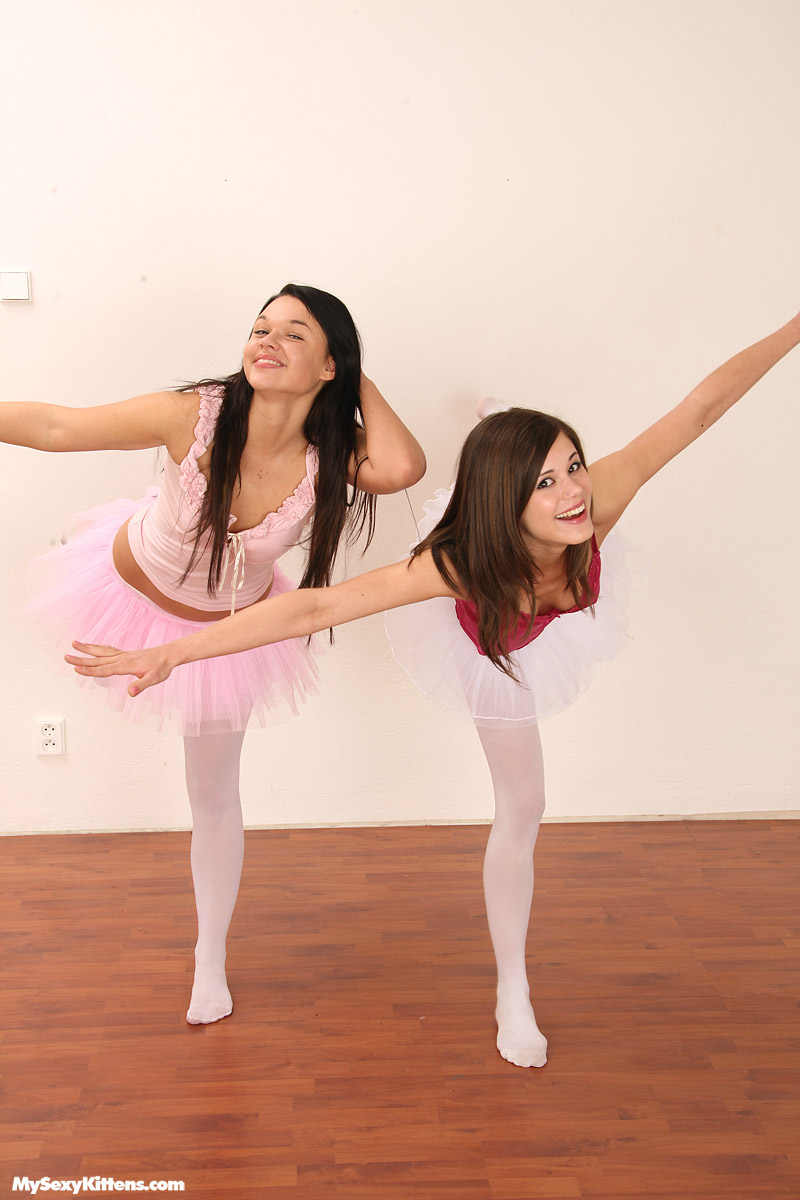 Dance classes see young girls in ripped tights and tutus having lesbian sex.