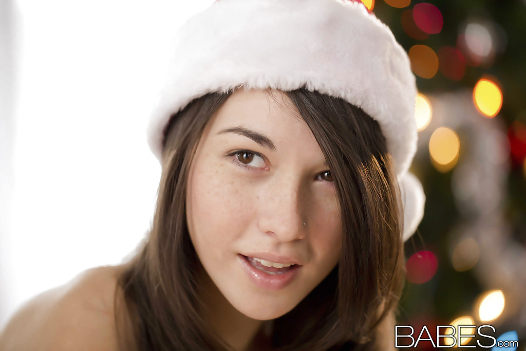 Perky baby doll with petite curves posing in Christmas knee socks and hat photo porno #422727170 | Babes Network Pics, Emily Grey, Christmas, porno mobile