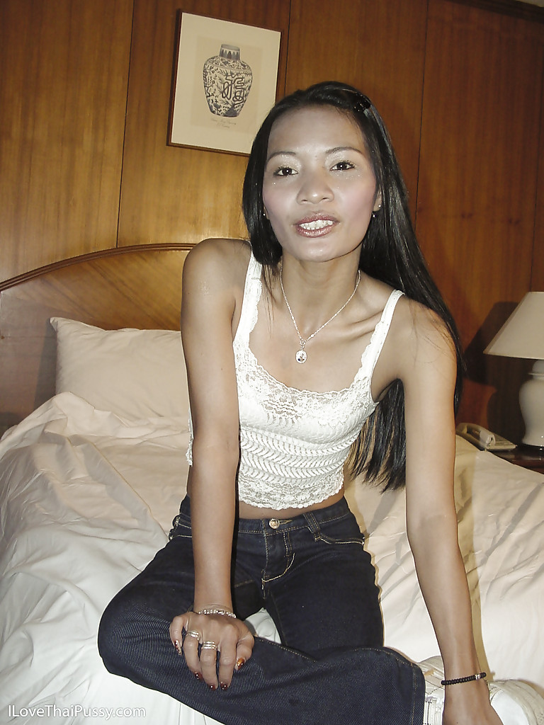 Skinny asian lassie in jeans gets talked into some stripping action porno fotoğrafı #426642499