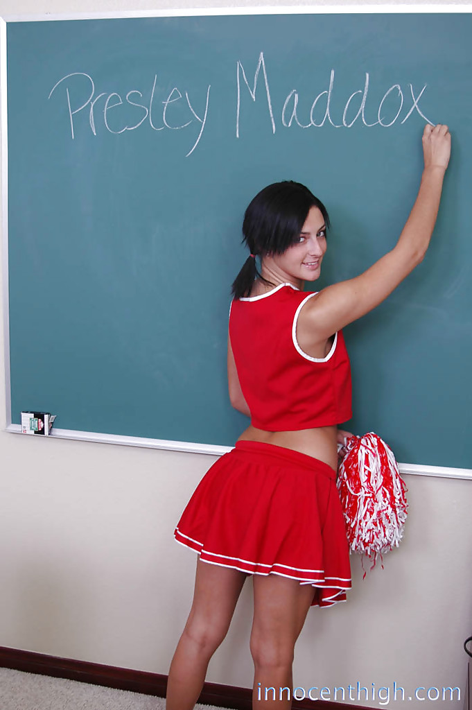 Brunette babe Presley undressing her shcoolgirl uniform for us 포르노 사진 #428765097 | Innocent High Pics, Presley Maddox, Cheerleader, 모바일 포르노