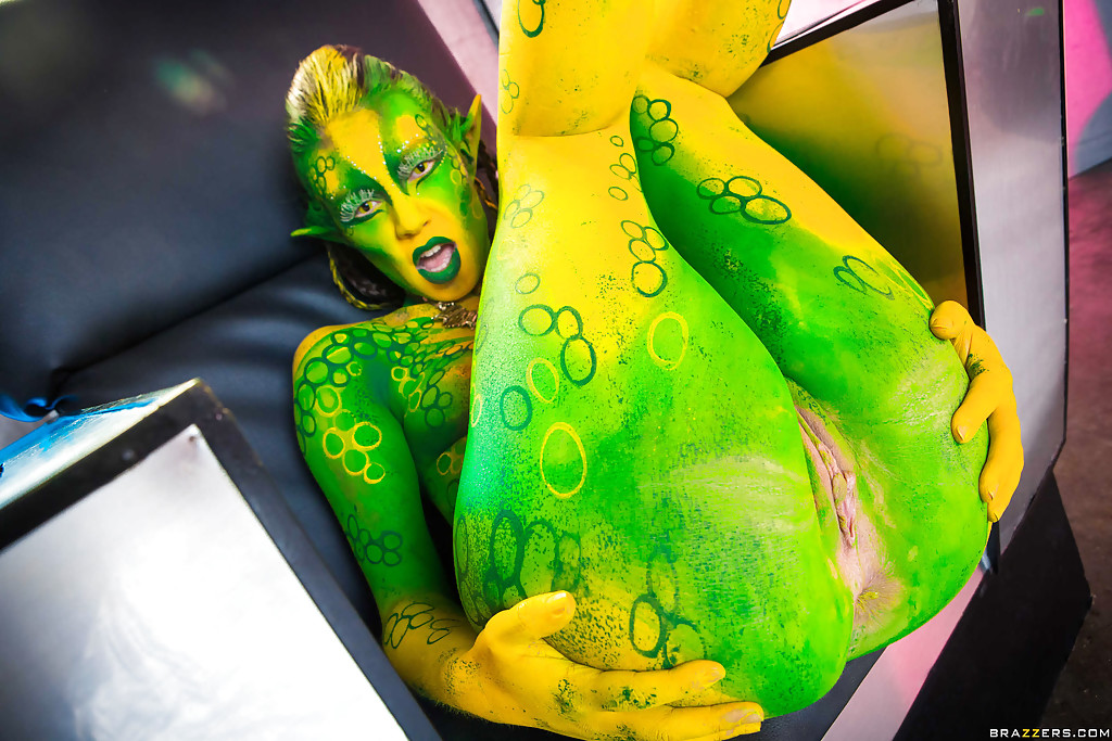 Kinky cosplay chick Tiffany Doll posing in body paint uniform and spreading porn photo #423172544 | Brazzers Network Pics, Tiffany Doll, Cosplay, mobile porn