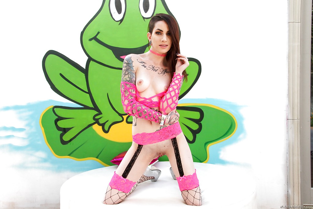 Inked pornstar Sheena Rose posing for sexy solo shots in fishnet stockings foto porno #426684655 | Mike Adriano Pics, Sheena Rose, Tattoo, porno ponsel