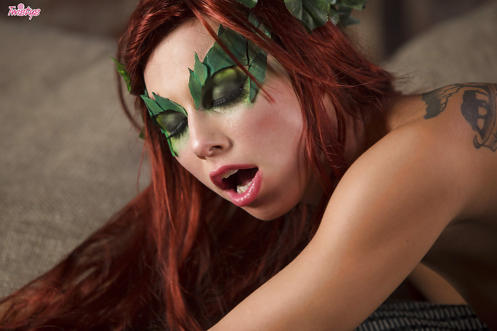 Redheaded teen pornstar Aidra Fox riding cock in cosplay outfit porn photo #426797259