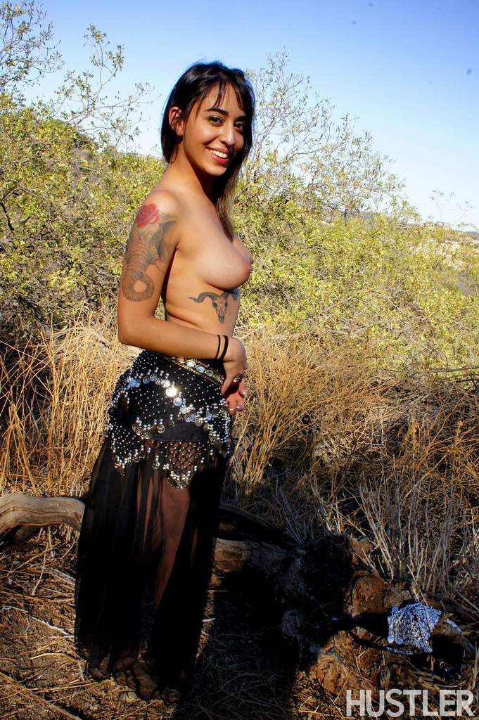 Tattooed Gypsy Girl Penelope Stone Takes It All Off In The Countryside