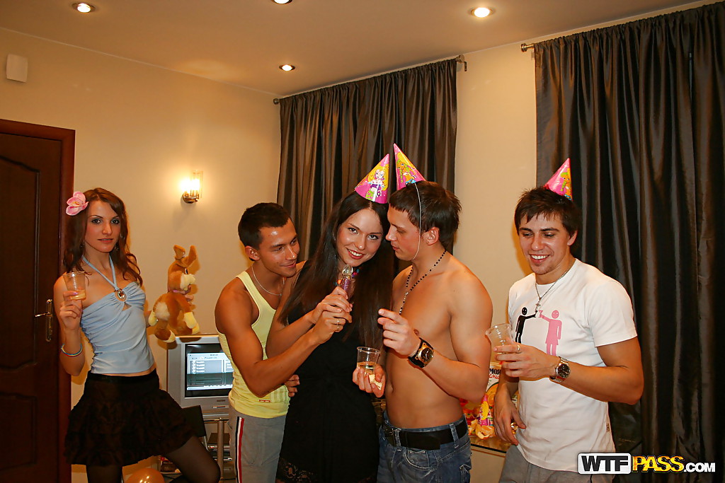 Promiscuous teenage hotties enjoy a wild groupsex at the birthday party porno fotky #423057689 | College Fuck Parties Pics, Nataly Gold, Party, mobilní porno