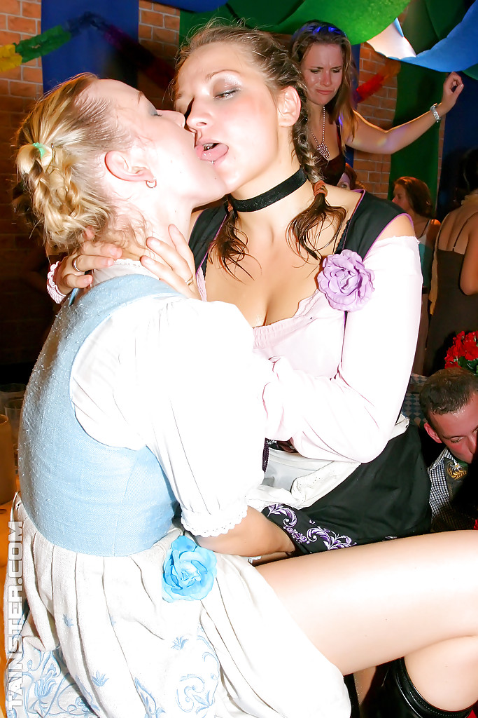 European baby dolls getting drunk and going wild at the club party foto porno #424035905