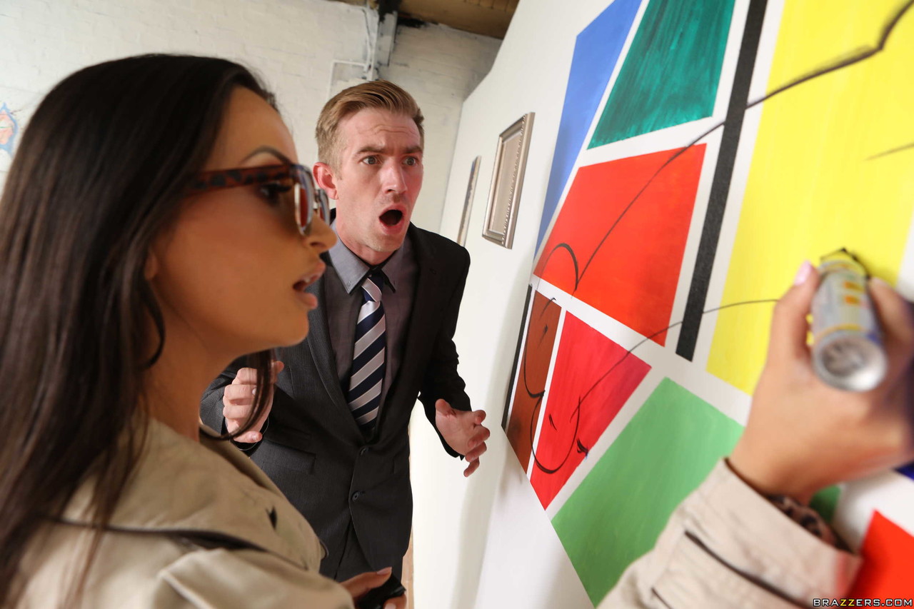 Busty Romanian street artist Alyssia Kent gets fucked by the museum curator porn photo #424123731 | Brazzers Network Pics, Alyssia Kent, Danny D, Facial, mobile porn