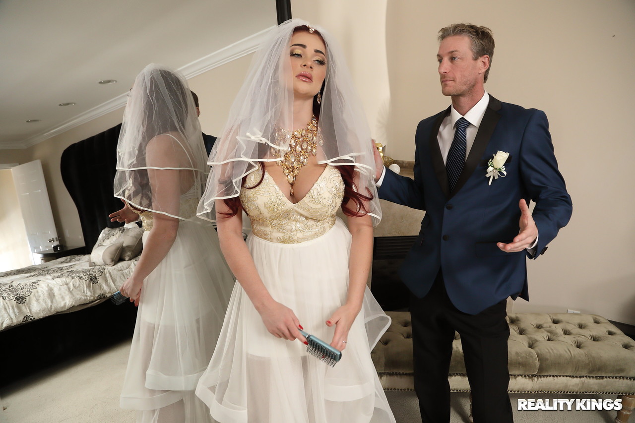 Curvaceous bride Skyla Novea gets toyed and fucked by a horny best man porn photo #422570490