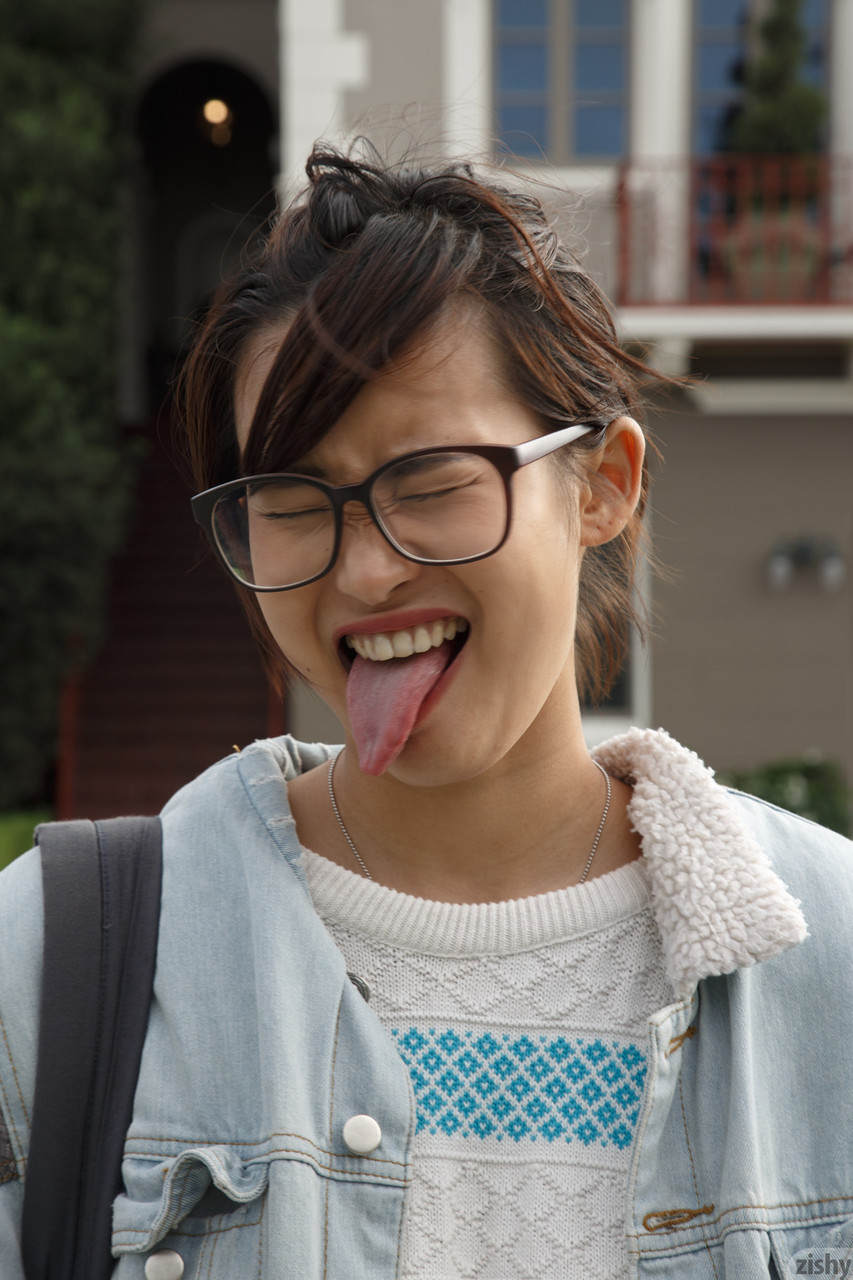 Teen in glasses Saki Kishima flashes her curves in public & bare ass at home foto porno #425896998 | Zishy Pics, Saki Kishima, Japanese, porno ponsel