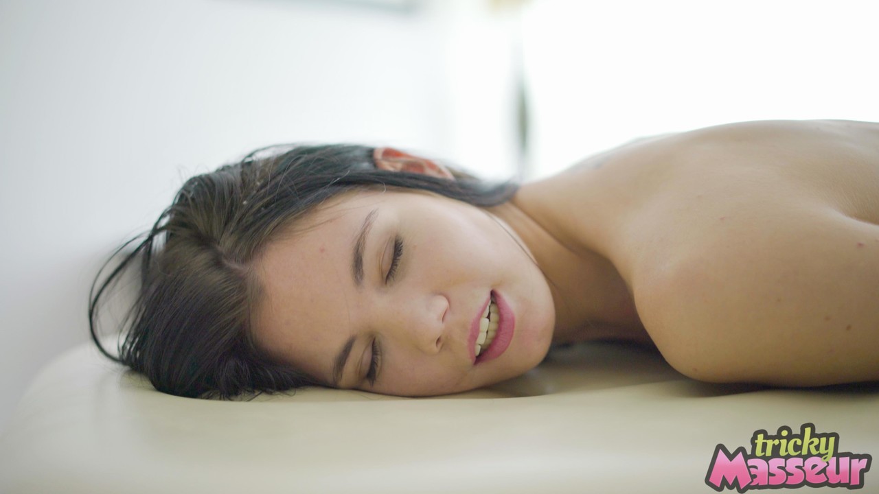 Delightful teen Lovenia Lux enjoys a hot massage before getting rammed порно фото #424816544