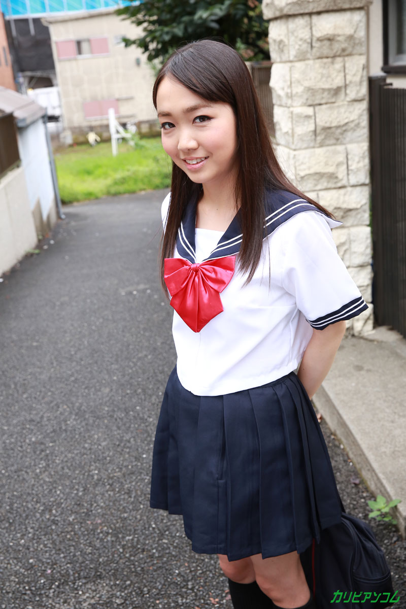 Japanese schoolgirl An Sakura shows her nice boobs and rides a dong porn photo #426779840