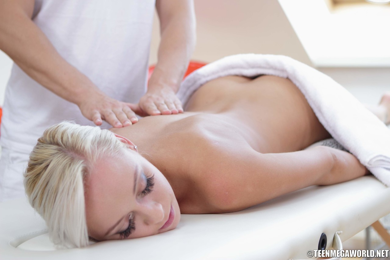 Blonde Naomi Nevena ends an arousing massage with a hardcore fuck & a cumshot photo porno #425255354