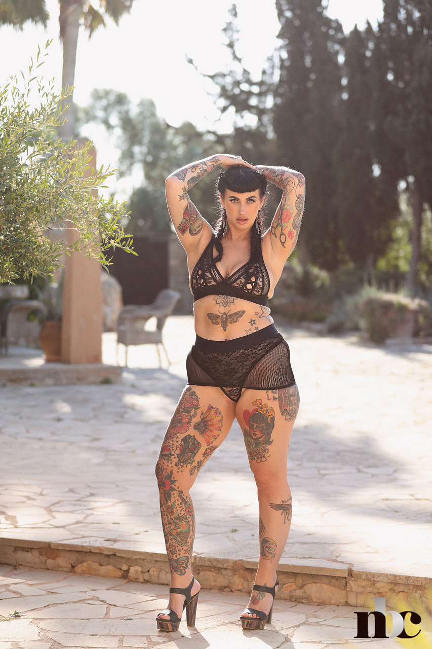 Chubby model with tattoos Cherrie Pie reveals her huge ass and big tits порно фото #424566650 | Nothing But Curves Pics, Cherrie Pie, BBW, мобильное порно